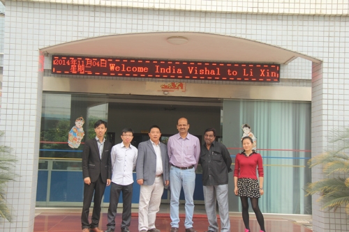 Lixin cooperates with Indian customers